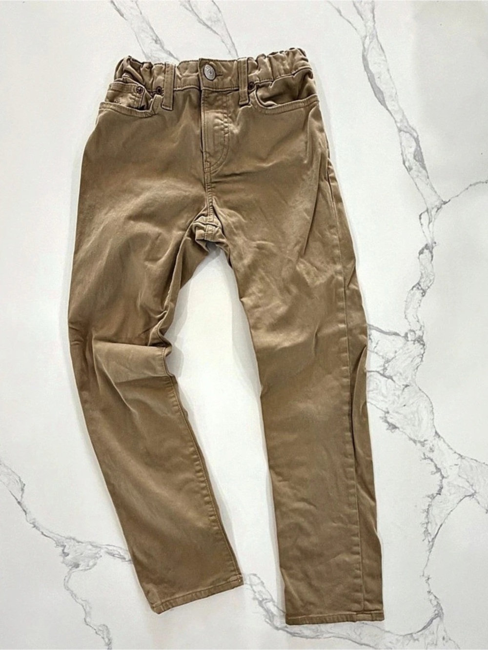 Polo Ralph Lauren Boys Size 10 Sullivan Slim Khaki Chino Pants Adjustable Waist